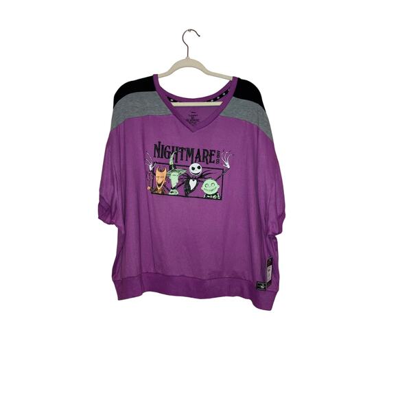 NWT Disney nightmare before Christmas comfy top size 3X - Picture 1 of 8